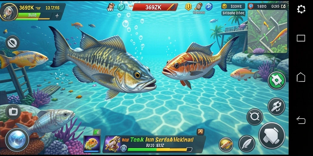 Tampilan gameplay seru menangkap ikan di 369ZK.