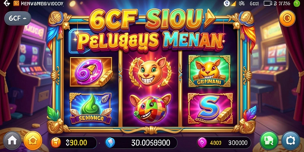 Tampilan gameplay Slot yang menegangkan di 6CF.