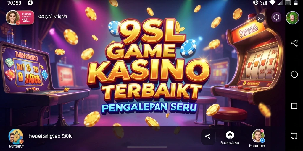 Tampilan gameplay kasino yang seru dan menarik di 9SL.