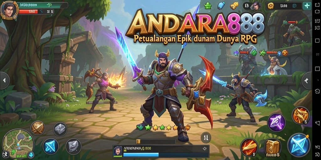 Tampilan gameplay RPG ANDARA88 yang mendebarkan dan penuh aksi.