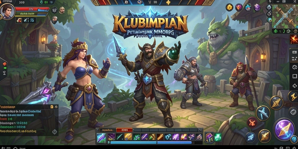 Tampilan gameplay KLUBIMPIAN yang menakjubkan dalam dunia MMORPG.
