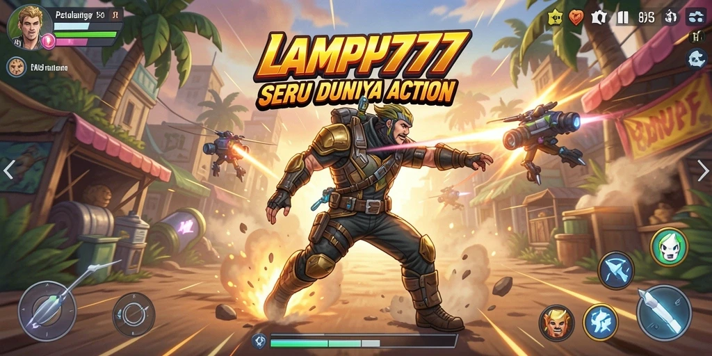 Tampilan gameplay seru dalam aksi LAMPU777