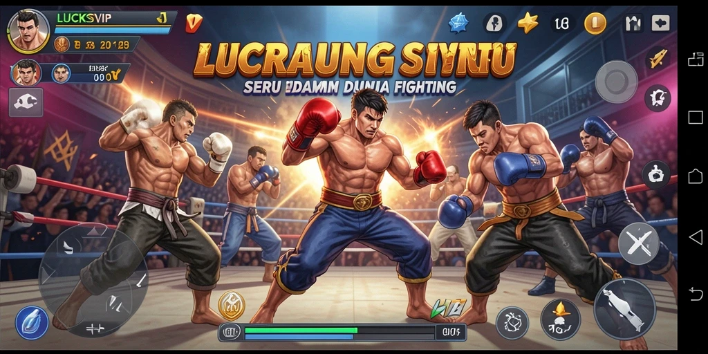 Menampilkan pertarungan seru di arena LUCKSVIP.