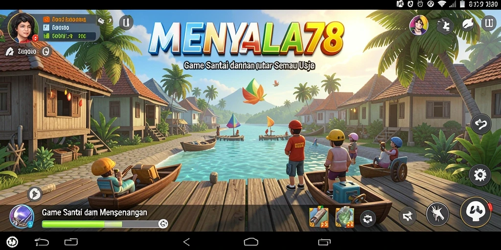 Tampilan gameplay warna-warni dari MENYALA78 yang menghibur.