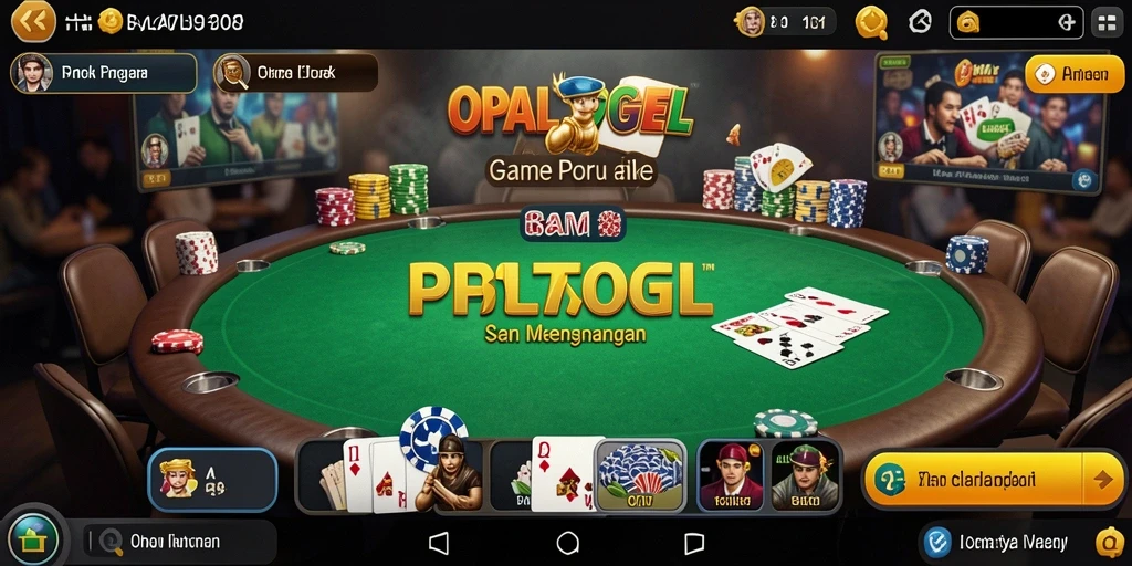 Tampilan gameplay seru OPALTOGEL dengan pemain yang berkompetisi.