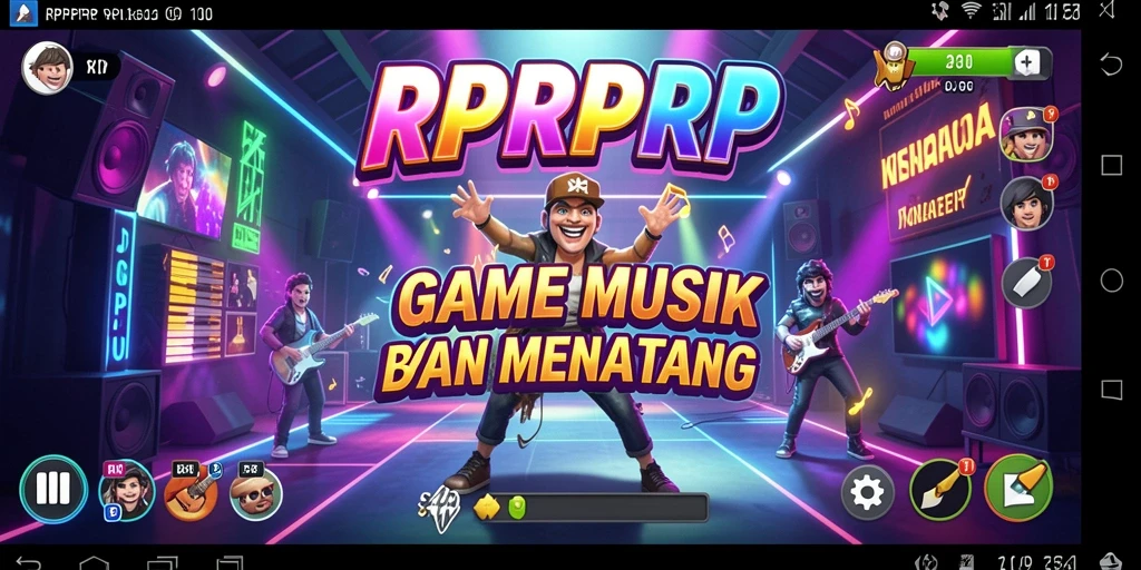 Tampilan gameplay RPRPRP yang menyenangkan dan beragam.