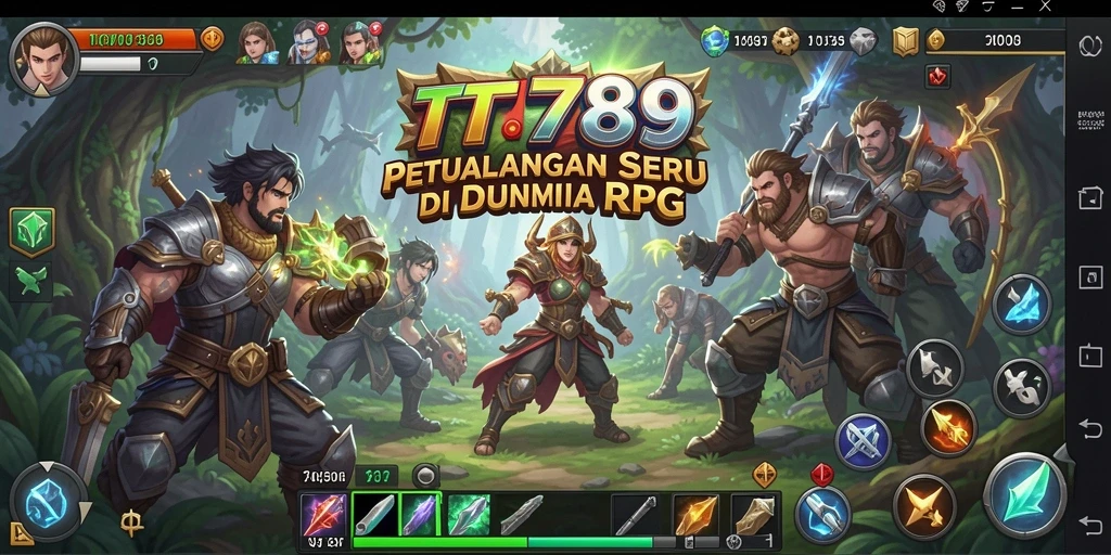 Screenshot gameplay TT789 menampilkan pertarungan seru di dunia RPG.